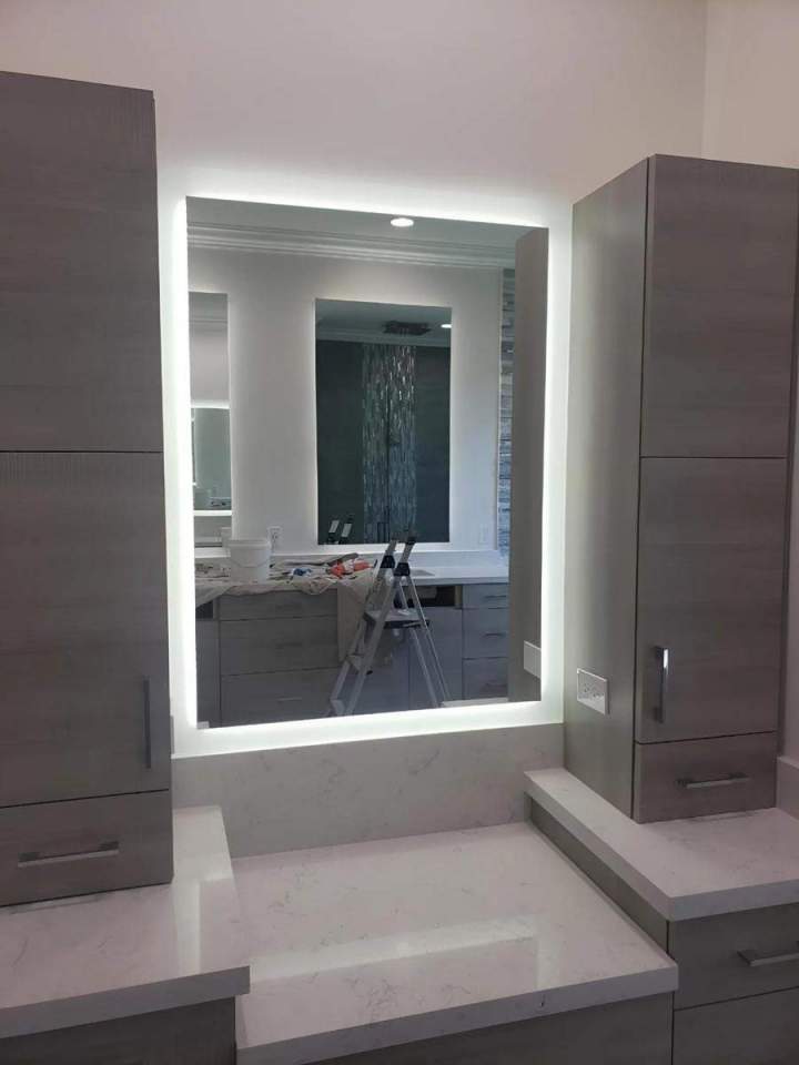 Glass enclosure - mirror South Florida